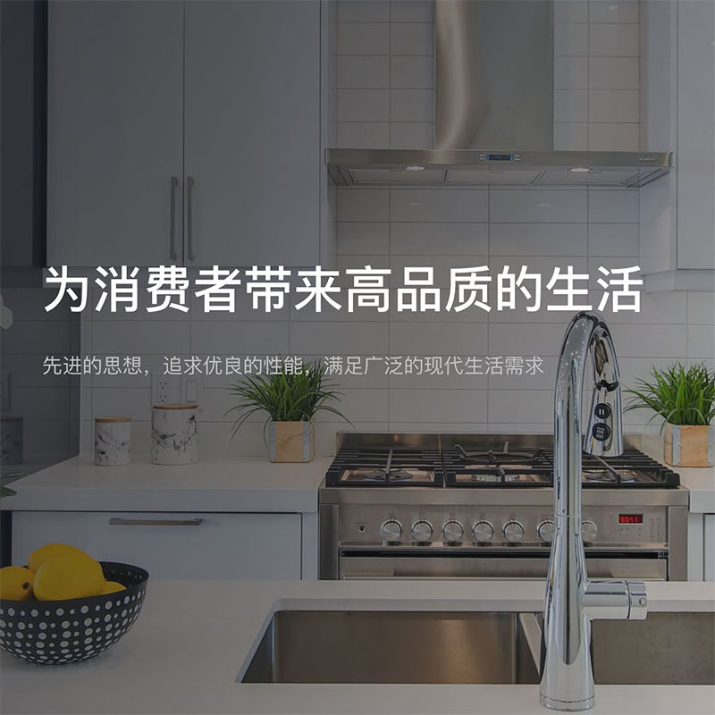 Template of kitchenware enterprise official website